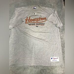 Majestic Gray Houston Astros Baseball Tee XL